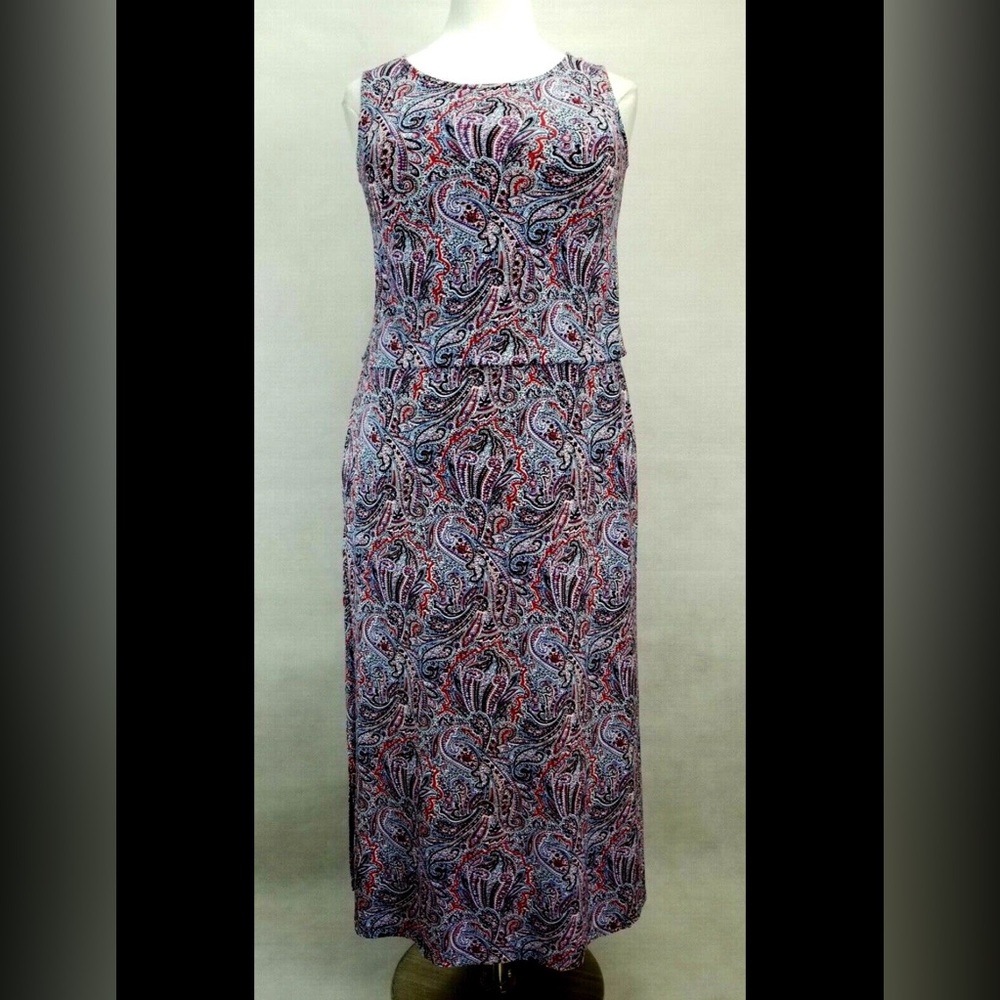 Talbots Multicolor Paisley Maxi Dress size XLP
